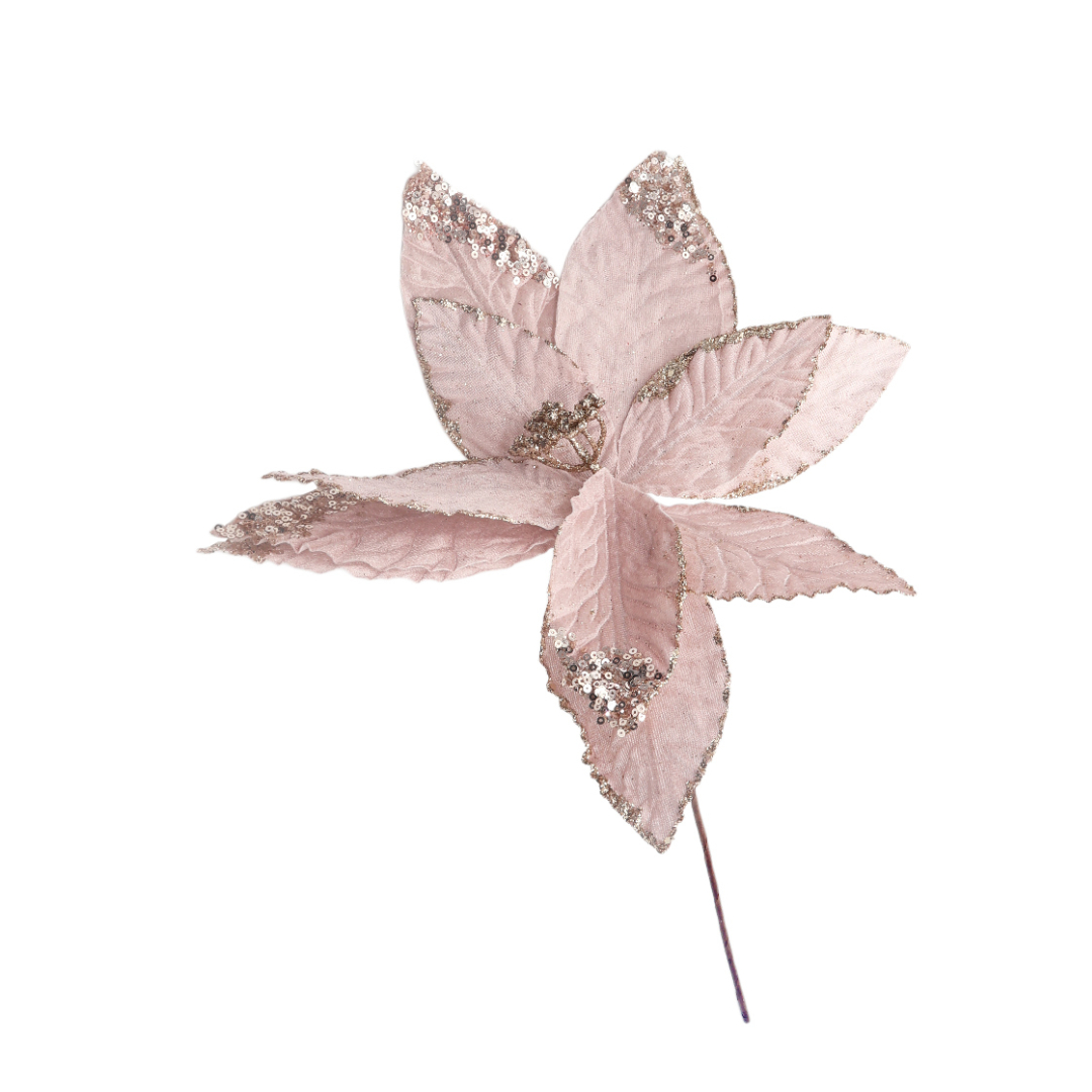 Floare decorativă M21-270, roz, 35 cm