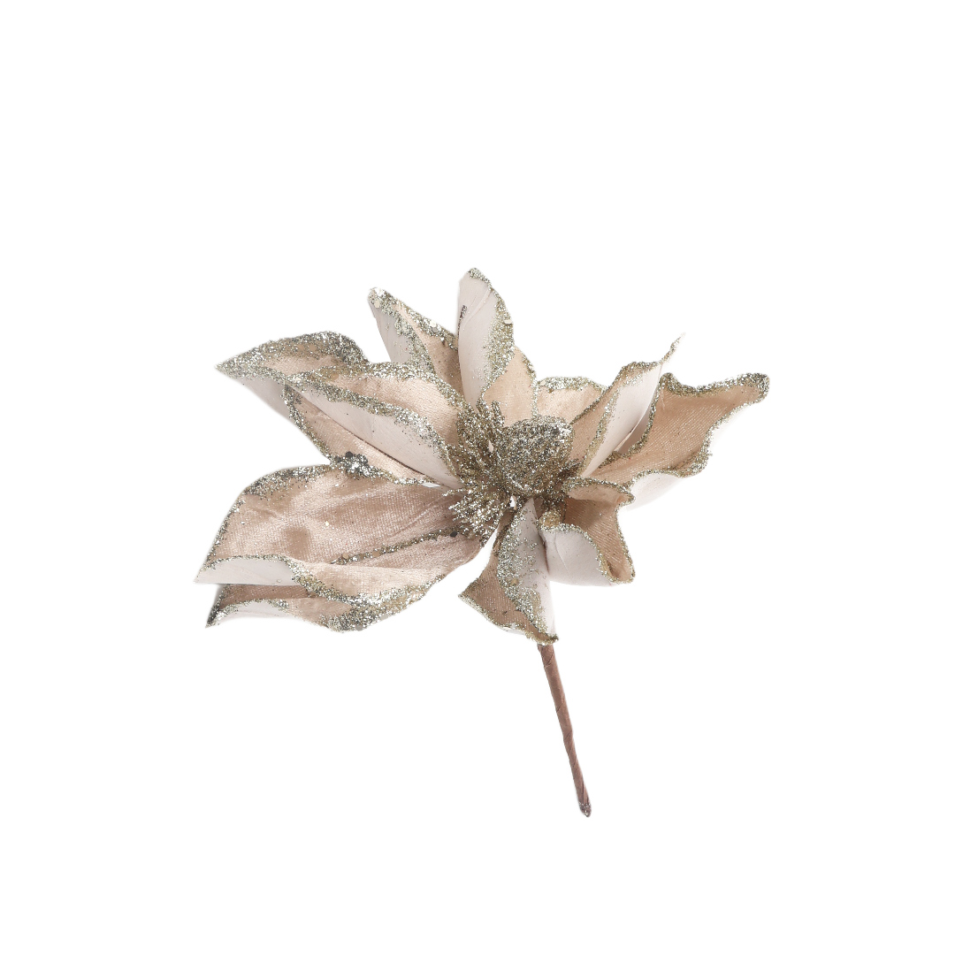 Floare decorativă M21-272, bej, 20 cm