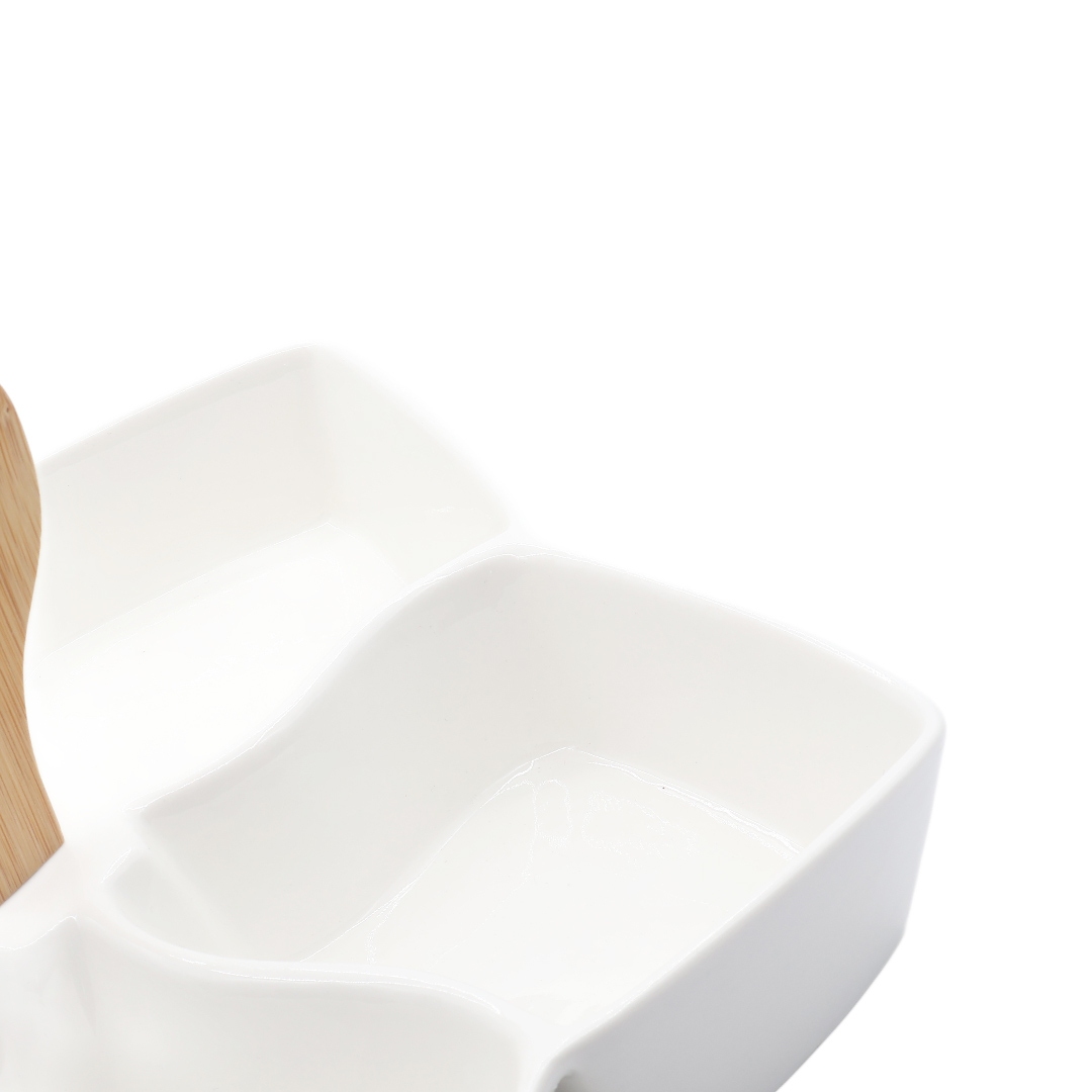 Менажница M18-146, керамика, 5 секций, 28.4x27.1x13 см - thumbs image 2