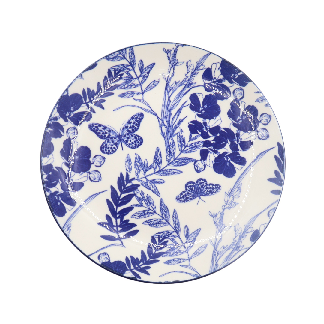 Farfurie Gupan M16-37, ceramică, imprimeu fluturi, 2.4x19.3 cm - thumbs image 2