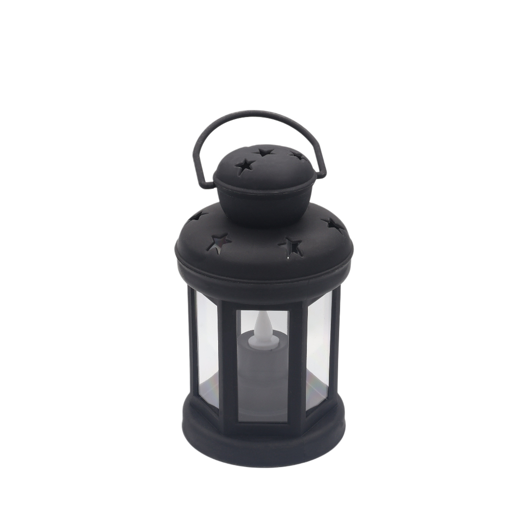 Felinar suspendat cu lumânare LED M20-87, plastic, multicolor