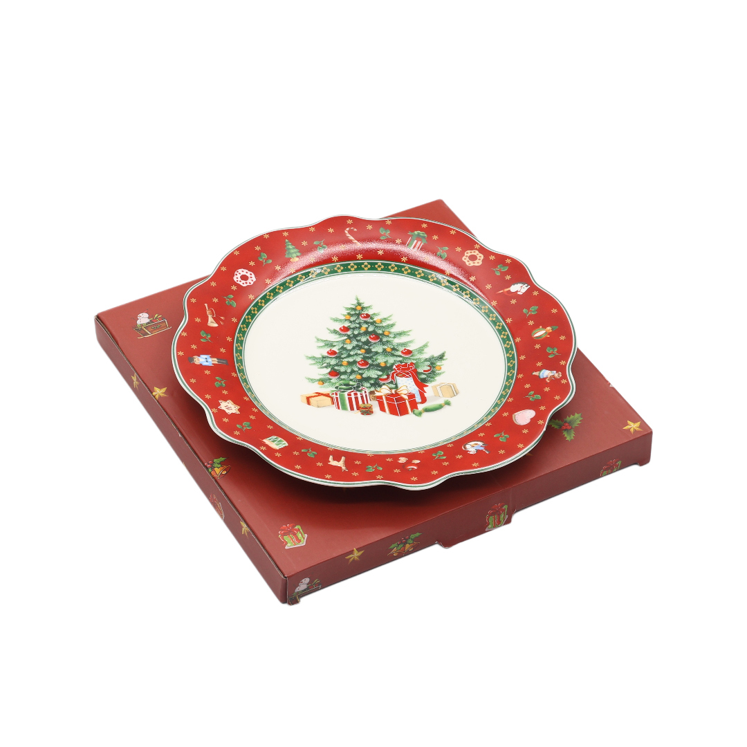 M21-17 Farfurie imprimeu Anul Nou (1/48 buc)