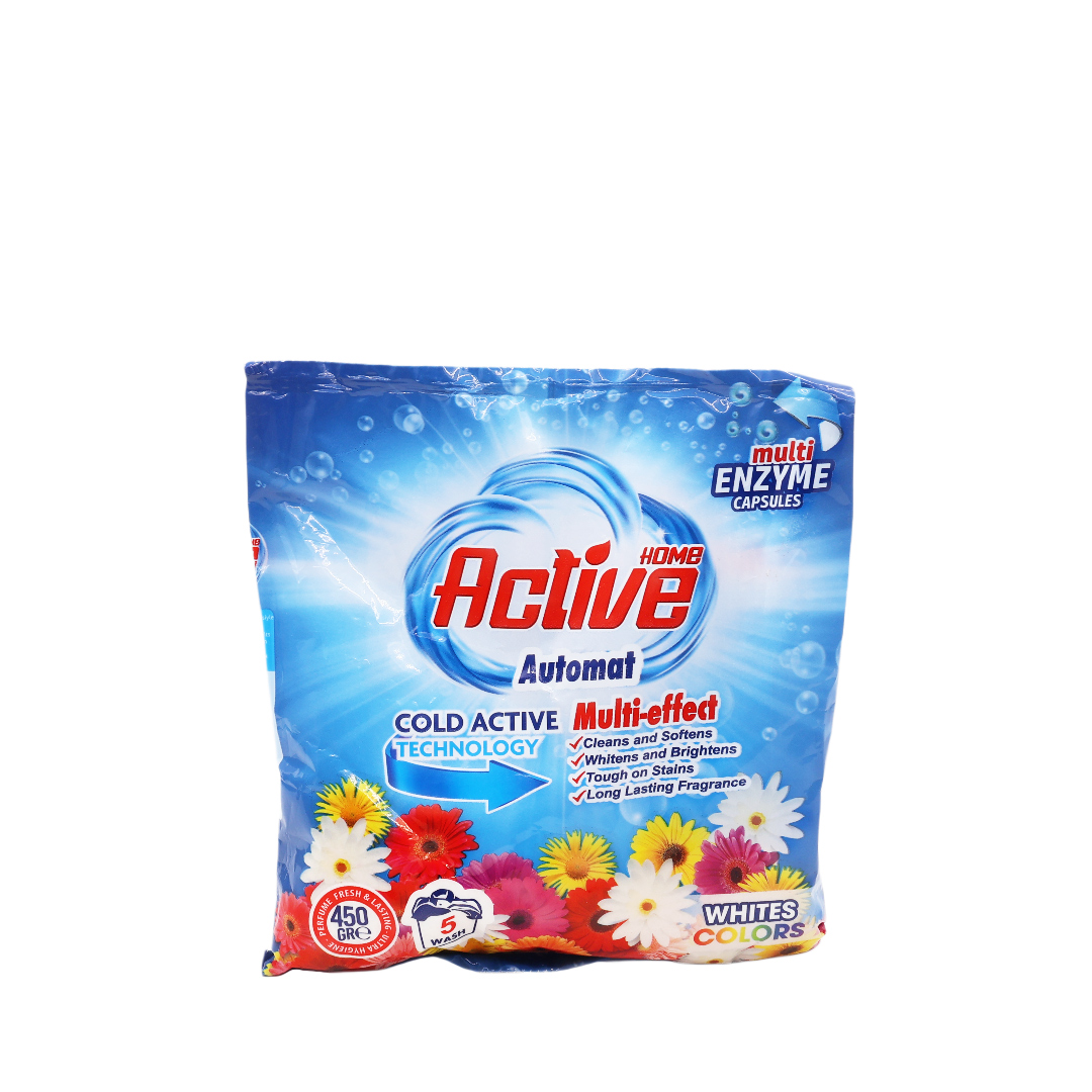 HA-21 Detergent praf Home Active, Flori, 450 g (1/24 buc)