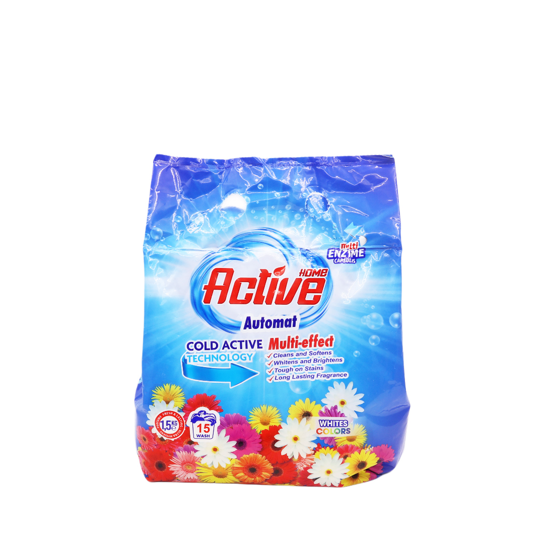 HA-22 Detergent praf Home Active, Flori, 1.5 kg (1/12 buc)