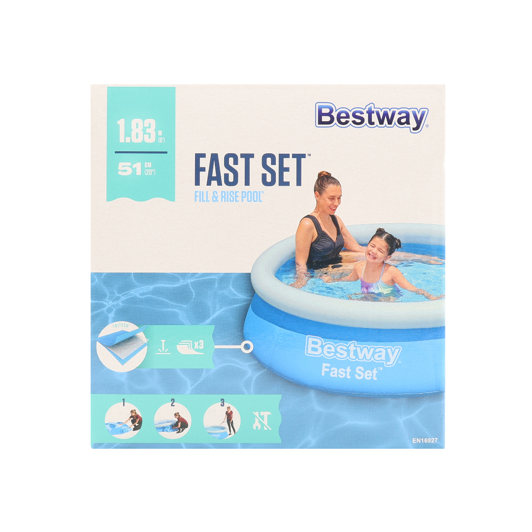 Piscină gonflabilă Bestway, M25-72, albastră, PVC,  940 L, 1.83m x 51 cm