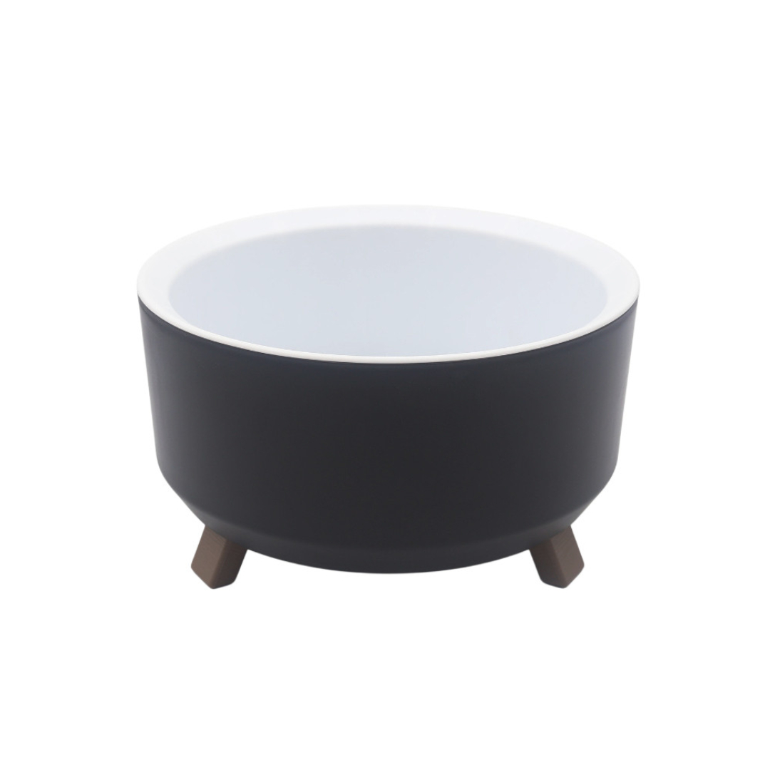 Ghiveci pentru flori Alya Plastik ALY-643, plastic, multicolor, 2.25 l, 12.2x21.8 cm - Negru