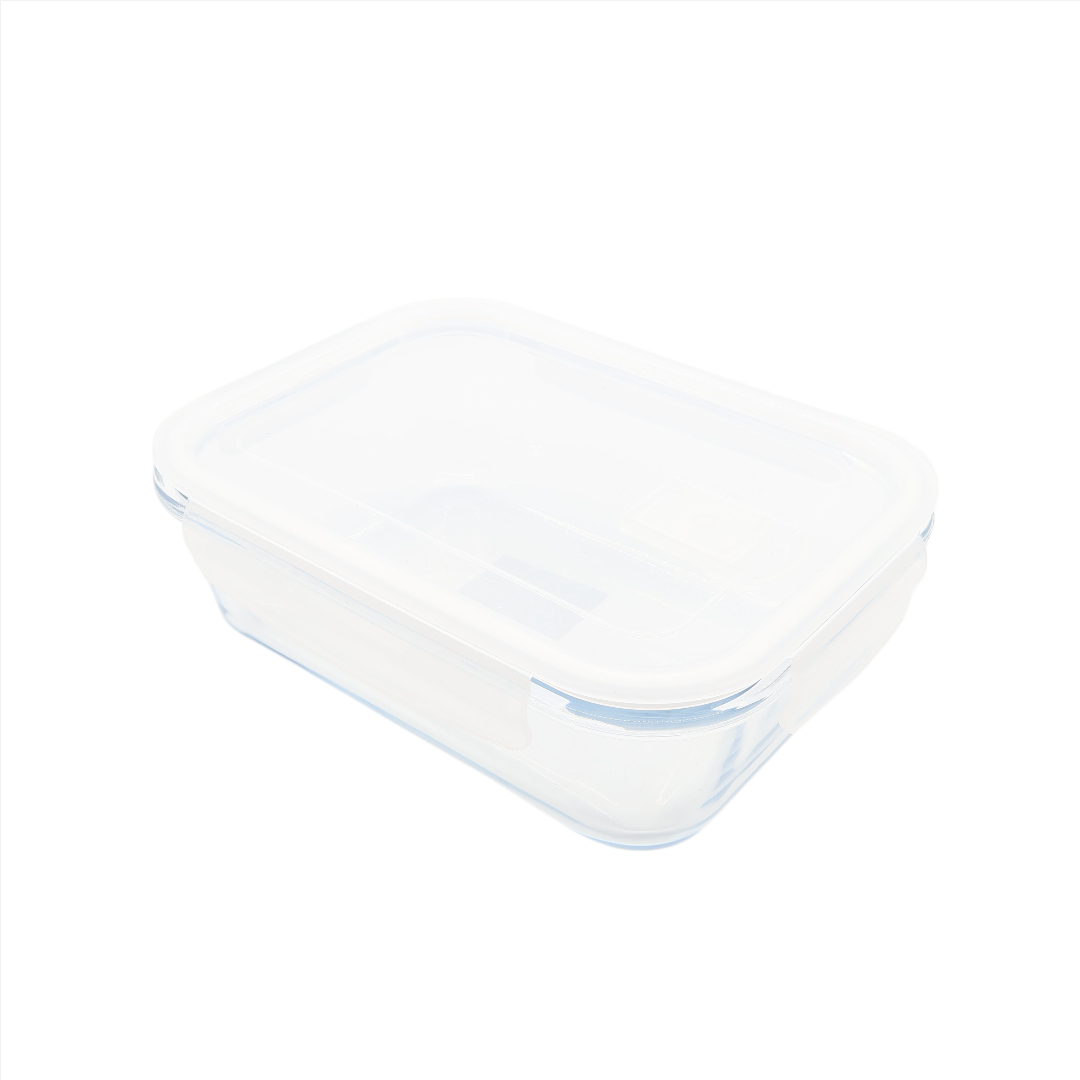 Container din sticlă cu capac ermetic, M27-168, 1040 ml, 20 x 15 x 6,8 cm - thumbs image 2