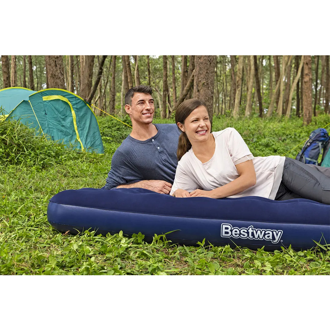 Saltea golflabilă Bestway, M25-90, albastru, 2.03 m x 1.83 m x 22 cm, vinil rezistent, greutatea maximă 300 kg - thumbs image 5