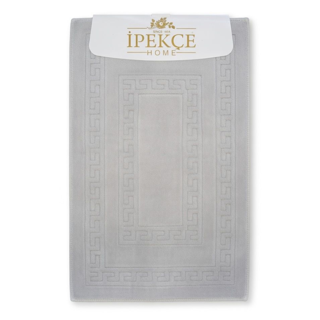 Covor baie IPEKCE, Medusa, 2 piese, 50 × 60 cm / 60 × 100cm - Gri