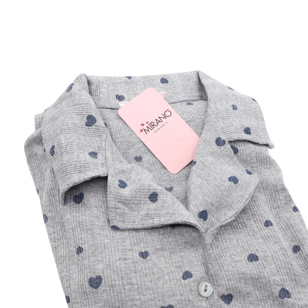Pijama pentru dame Mirano, maiou cu șorți, 1804, sur cu inimioare, M-L-XL - thumbs image 2