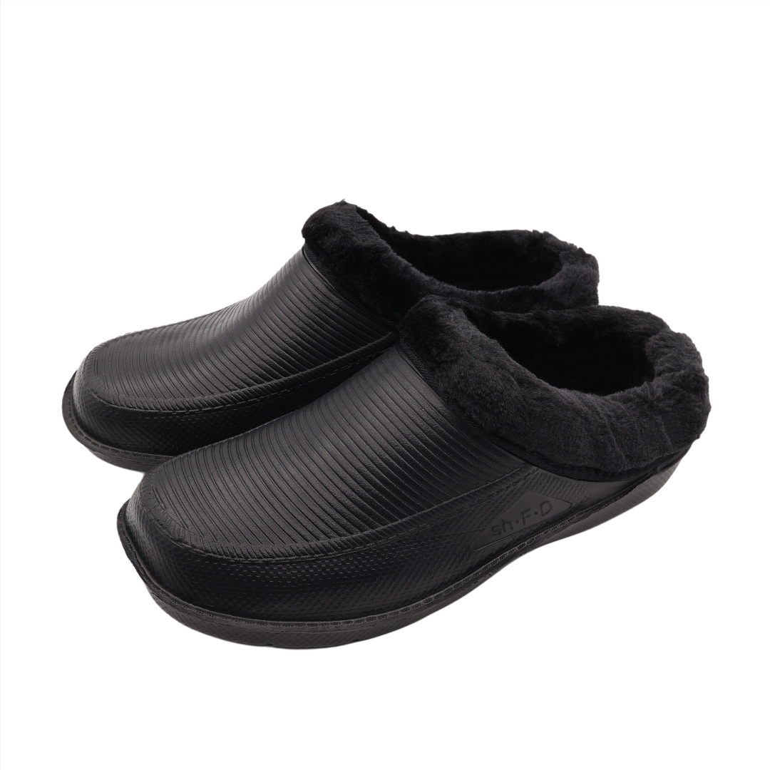 Galoși pentru bărbați M25-162, profil jos, cu blană, PVC, nergu, mărimea 41 -  45