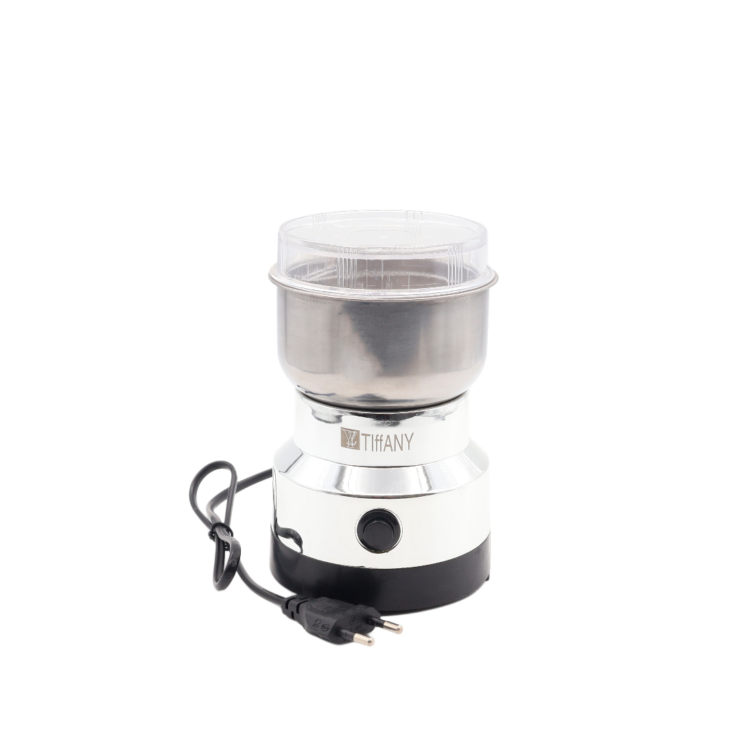 Râșniță pentru cafea Tiffany TF-603, argintiu, plastic și oțel inoxibil, 4 lame, 480 W