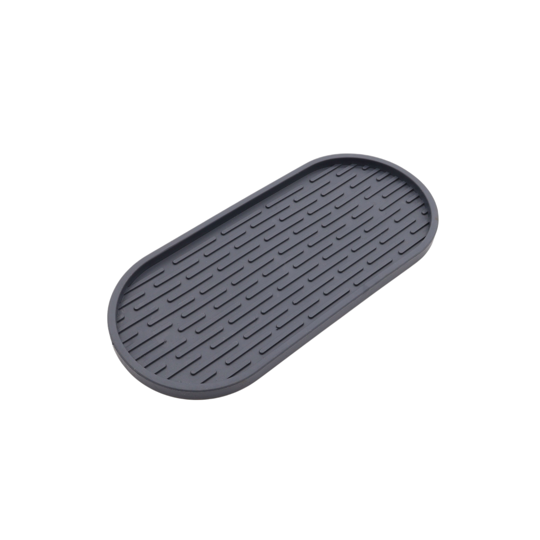Suport pentru recipiente din silicon GP-164, antiderapant, gri,  23 cm x 10,3 cm