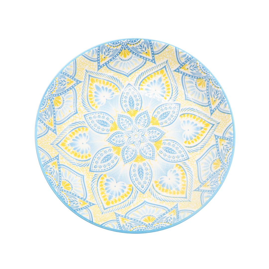 Farfurie YW-54, ceramică, imprimeu flori, 4x20.5 cm - thumbs image 2