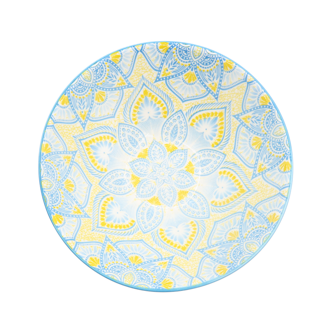 Salatieră "Ornament oriental" YW-52, ceramică, albastru deschis, 7.8x20.7 cm - thumbs image 2