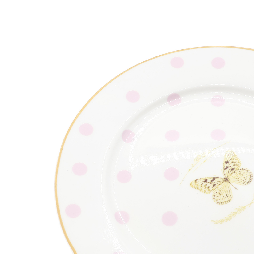 Farfurie YW-26, ceramică, imprimeu fluture, 1.8x19.2 cm - thumbs image 3