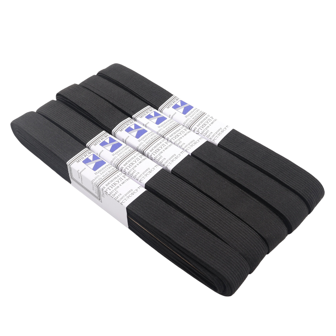 M19-97 Elastic, lat negru, 5M*2cm (5pcs) 1/400 buc - thumbs image 3