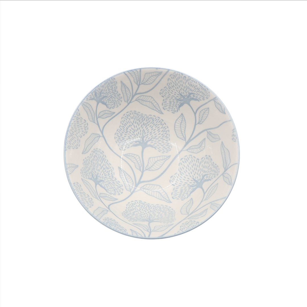 Bol Gupan M26-148, ceramică, imprimeu floral albastru, 15.5 x 6.3 cm - thumbs image 2