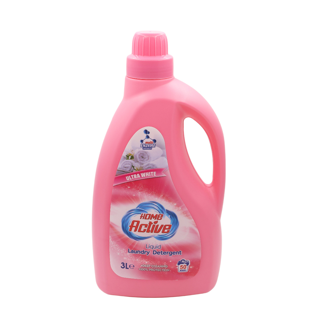 HA-18 Detergent lichid Home Active, Ultra White, 3 L (1/6 buc)