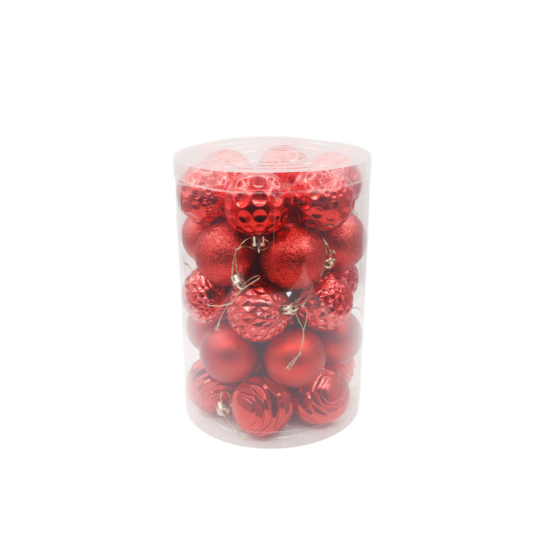 Set 34 buc. globuri decorative M23-98, multicolor