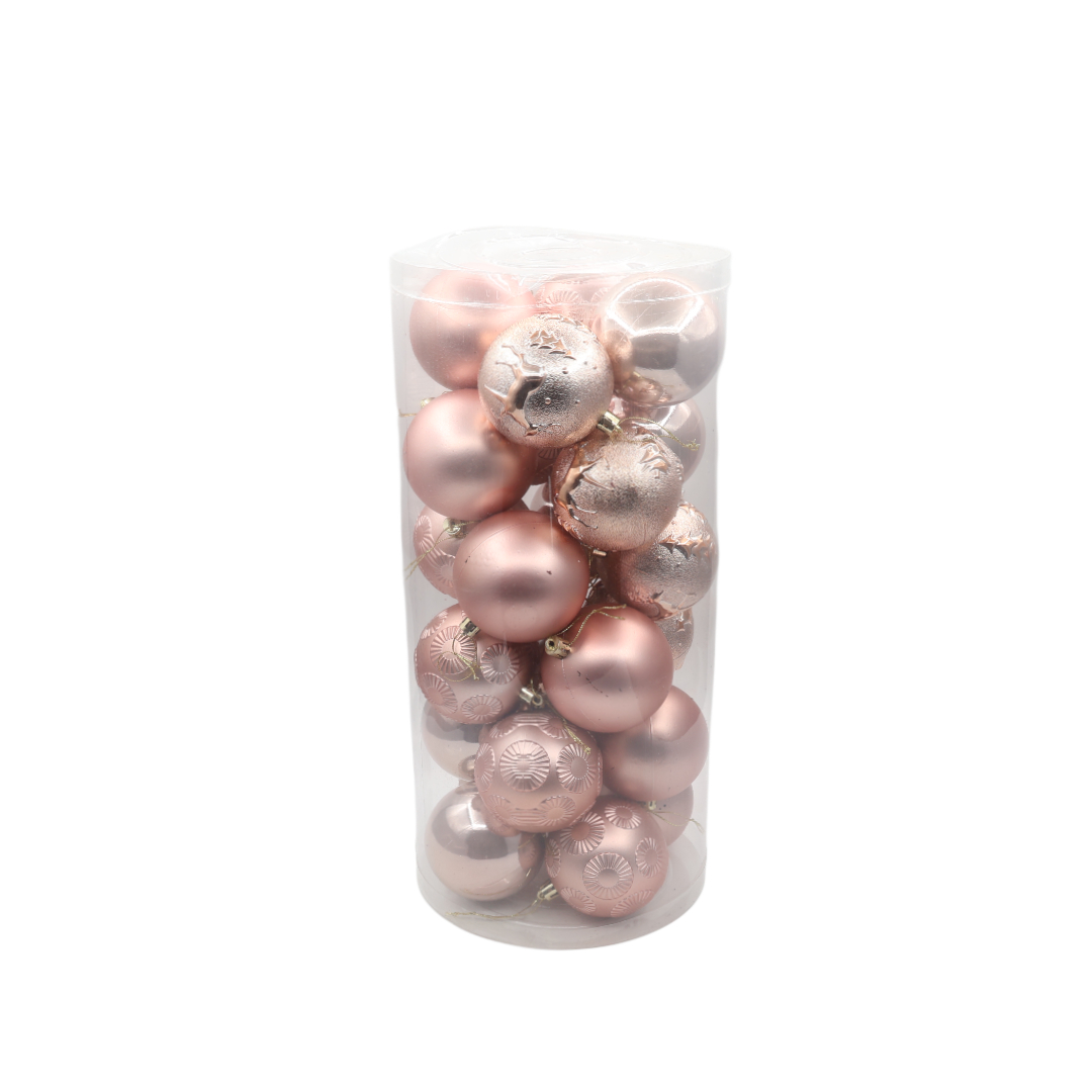 Set 24 buc. globuri decorative M23-100, multicolor