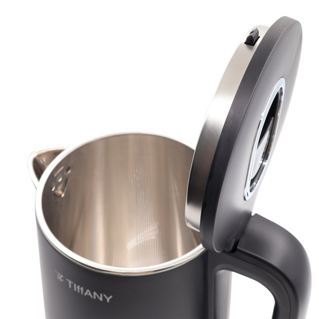 Fierbător electric cu ecran digtal Tiffay TF-6623, 2 L, negru, plastic și oțel inoxibil, 2000 w - thumbs image 3