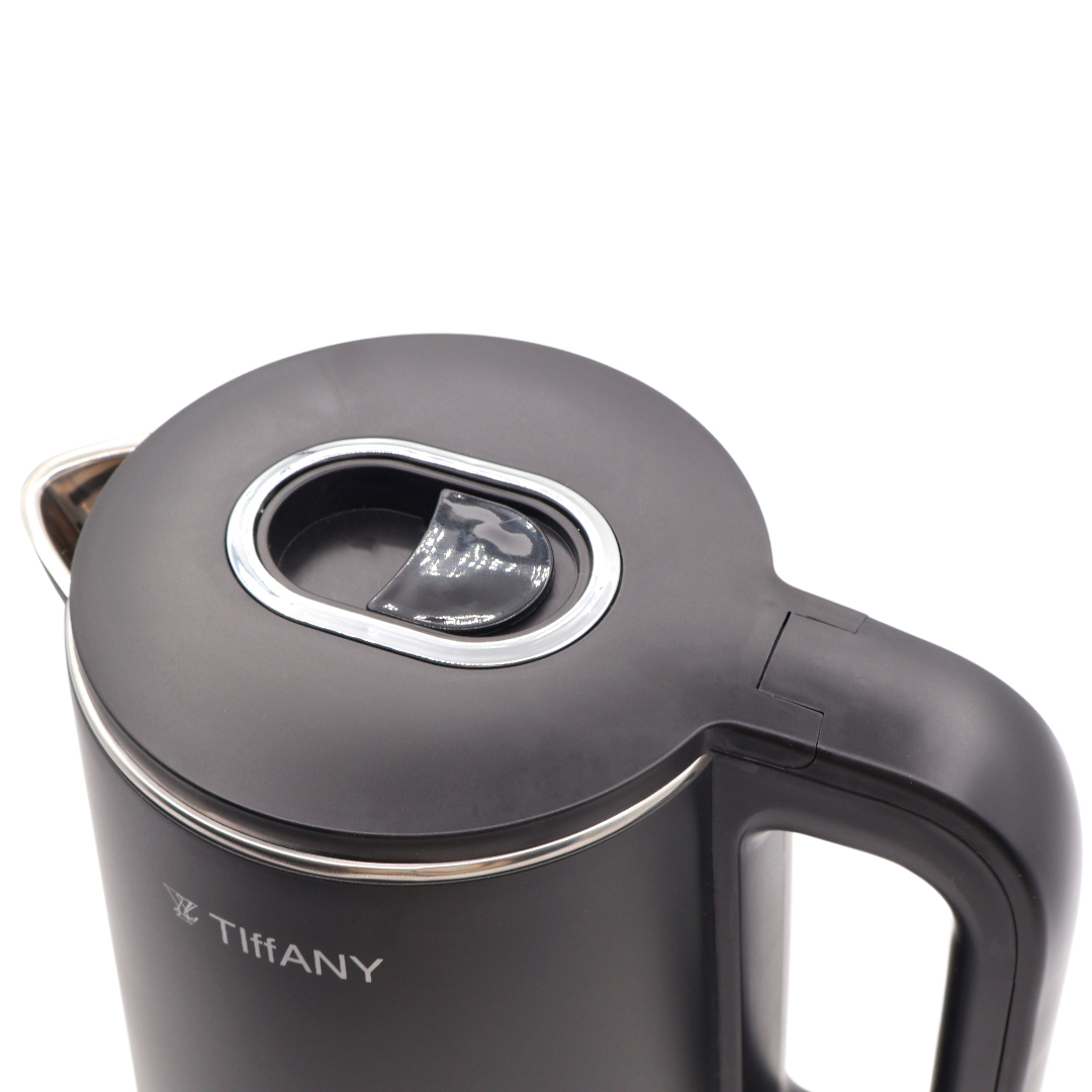 Fierbător electric cu ecran digtal Tiffay TF-6623, 2 L, negru, plastic și oțel inoxibil, 2000 w - thumbs image 2