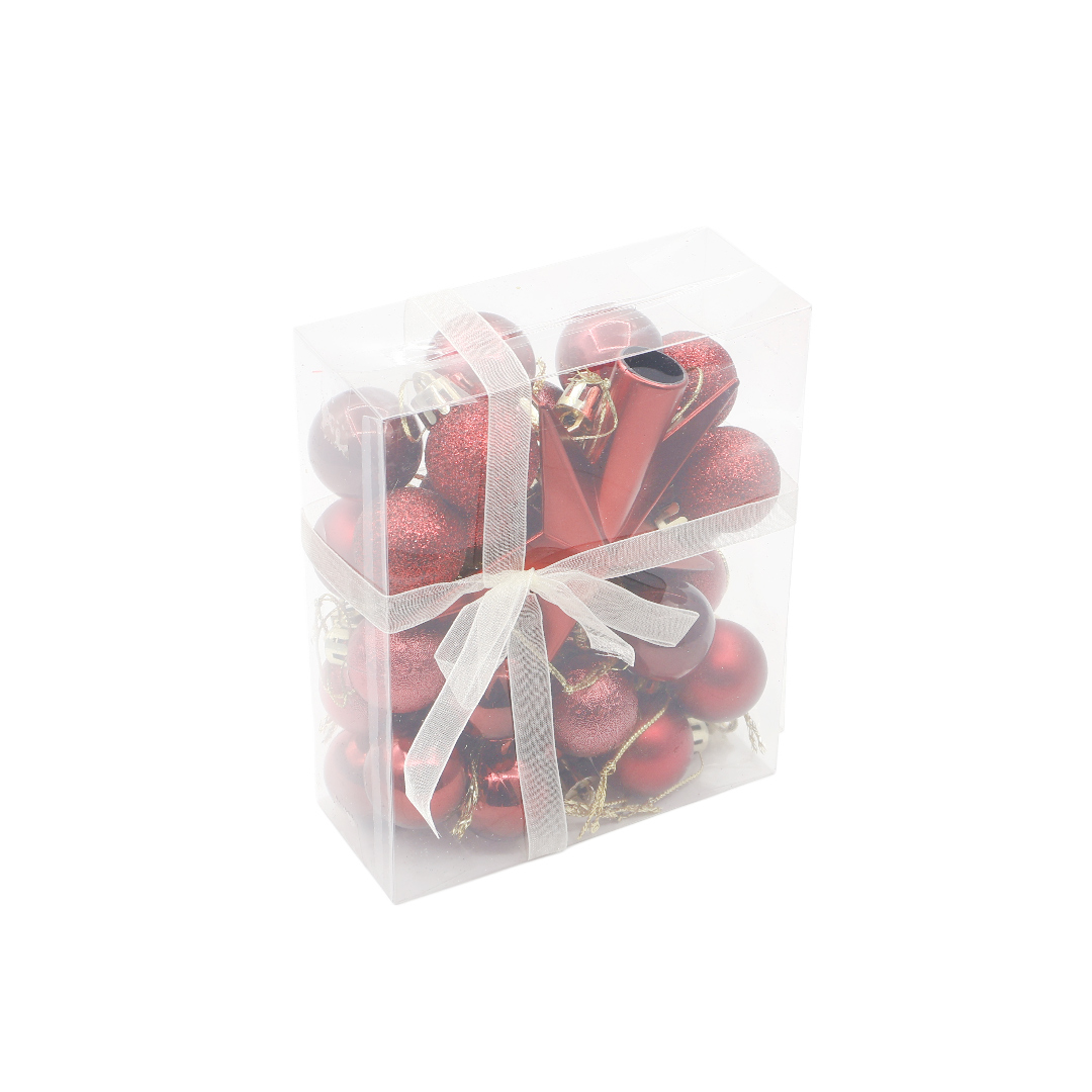 M23-9 Set jucarii p-u brad (1/180 buc) - Bordo