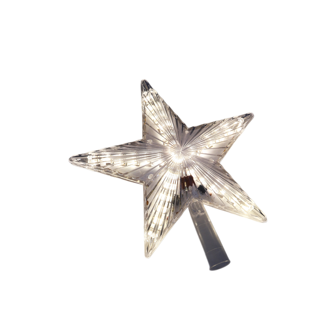 Stea pentru brad LED M17-345, lumină caldă