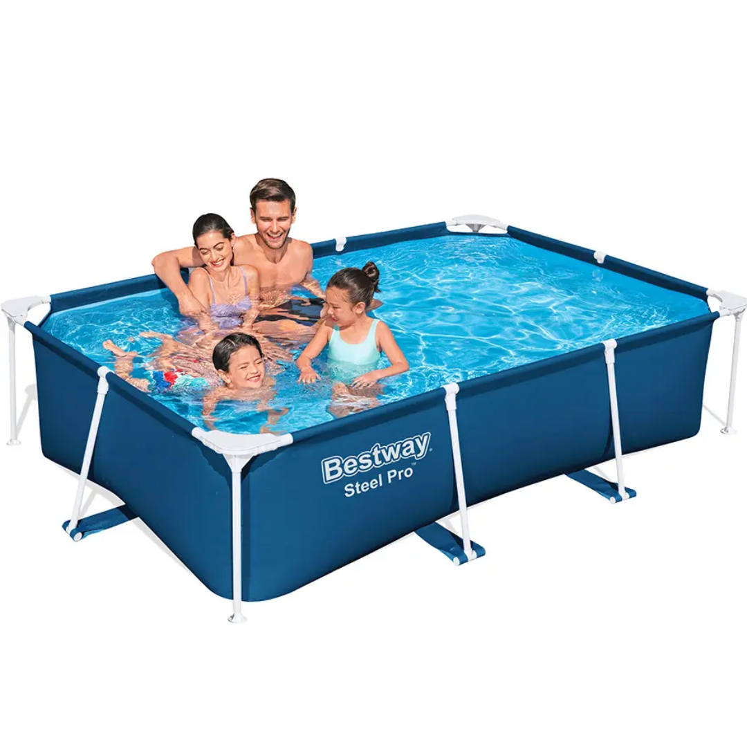 Piscină cu cadru metalic Bestway M25-71, albastru, supraterană, PVC și fier galvanizat  2300 L, 2.59м x 1.70м x 61см