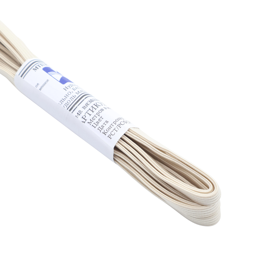 Резинка вязаная M19-85-1, бежевый, 5 м - thumbs image 2