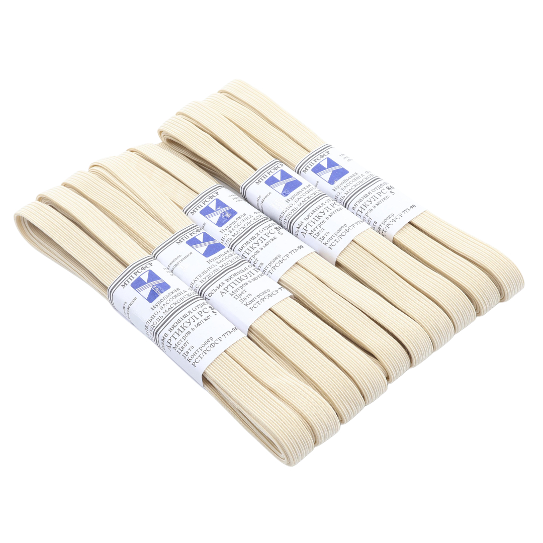 M19-92 Elastic, bej ingust, 5M (5pcs) 1/500 buc - thumbs image 3