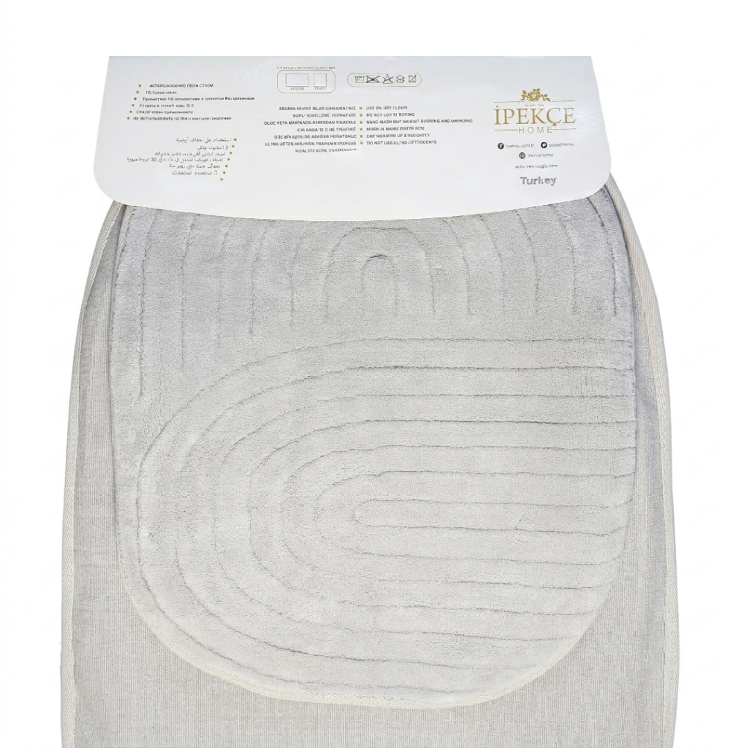 Covor baie IPEKCE, Erna oval, 2 piese, 50 × 60 cm / 60 × 100cm - thumbs image 2