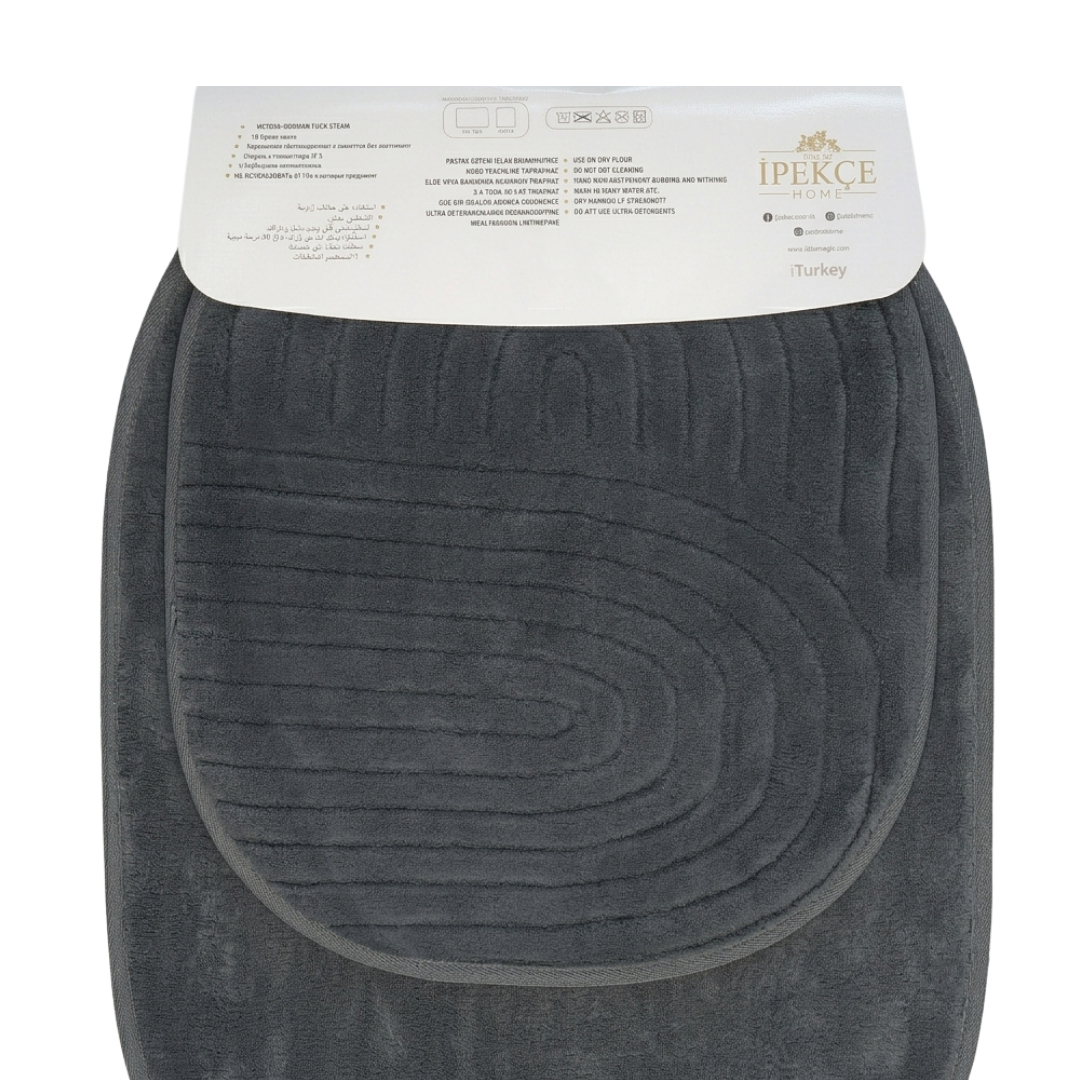 Covor baie IPEKCE, Erna oval, 2 piese, 50 × 60 cm / 60 × 100cm - thumbs image 2