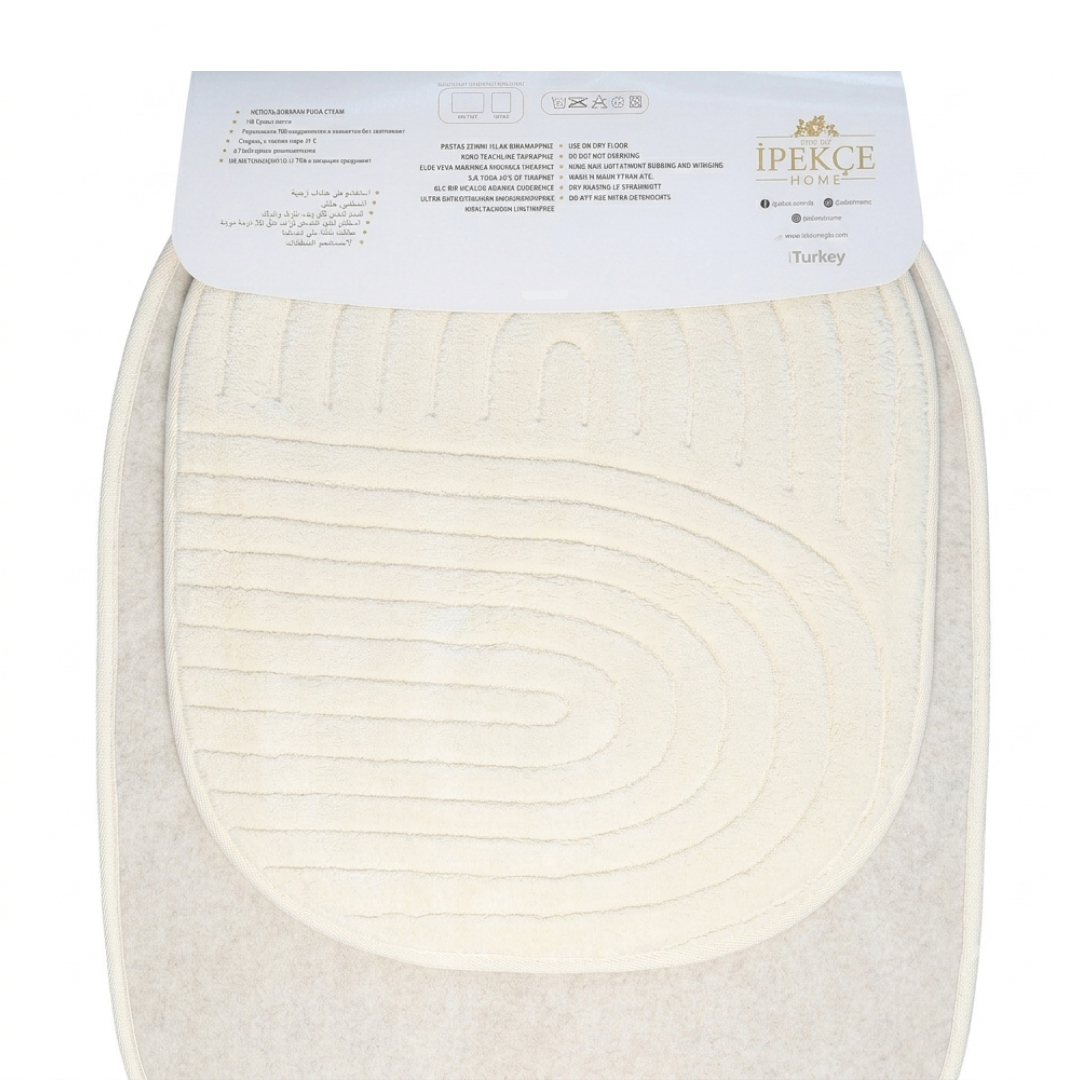 Covor baie IPEKCE, Erna oval, 2 piese, 50 × 60 cm / 60 × 100cm - thumbs image 2