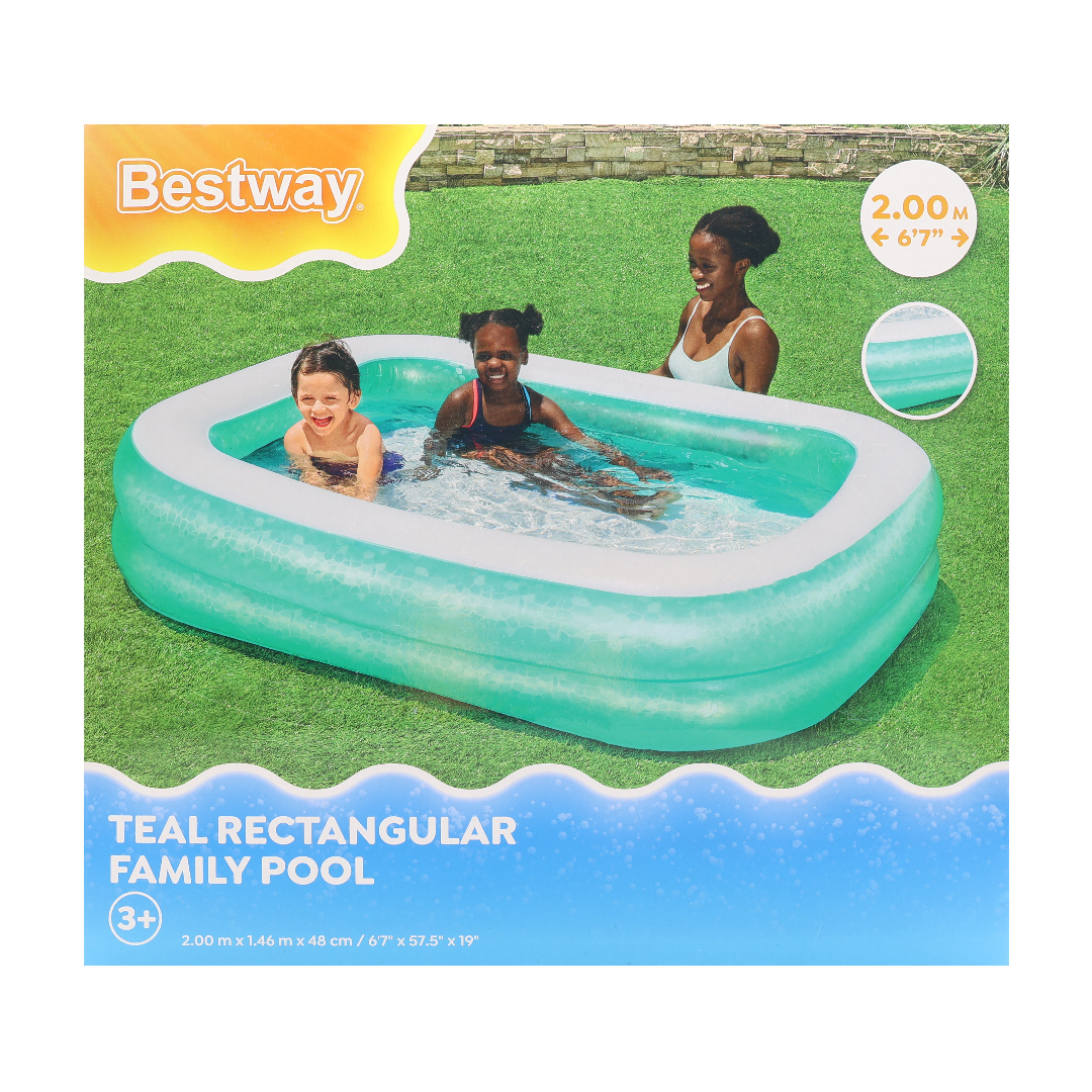 Piscină gonflabilă Bestway, M25-82, verde, vinil rezistent,  450 L, 2 m x 1.46 m x 48 cm