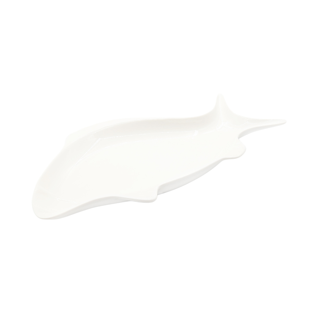 Плато сервировочное M18-145, керамика, белый, 40.3x20.4x3.8 см - thumbs image 2